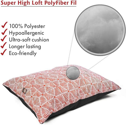 Majestic Pet Rectangle Medium Dog Bed Washable – Non Slip Comfy Pet Bed – Dog Crate Bed Super Value Pillow Dog Bed – Dog Kennel Bed for Sleeping 35 x 28 Inch