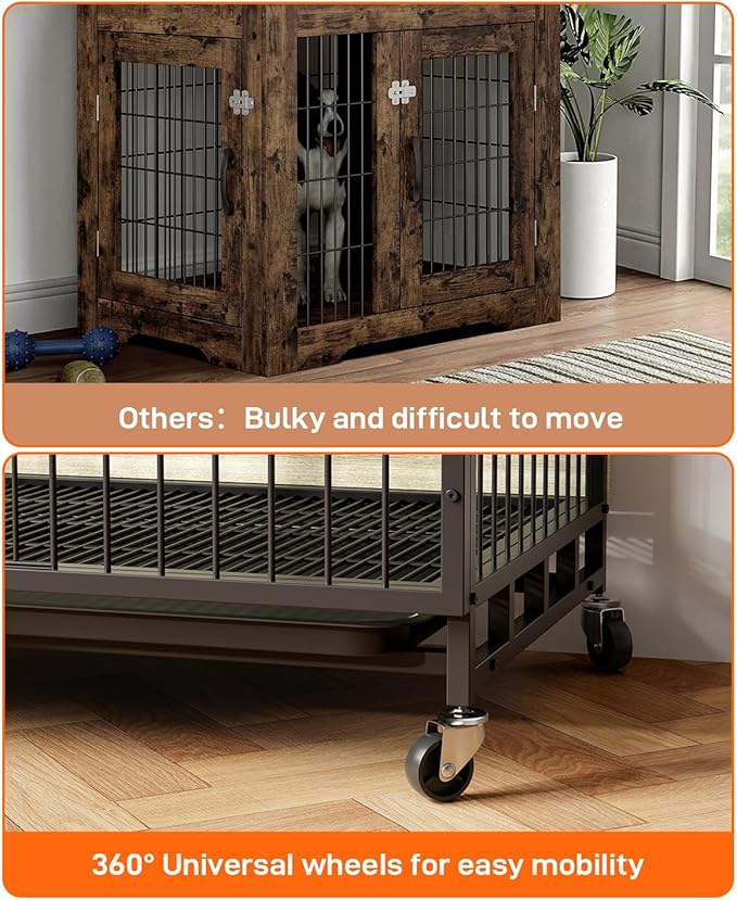 Dog Crate Furniture 38.6 Inch