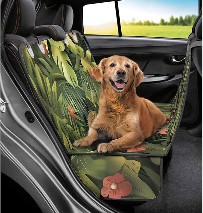 AFPANQZ Sloth Pattern Dog Back Seat Cover Protector