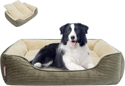 Miguel Dog Bed with Removable Cushion/Pillow for Medium Small Dogs 35 Inch