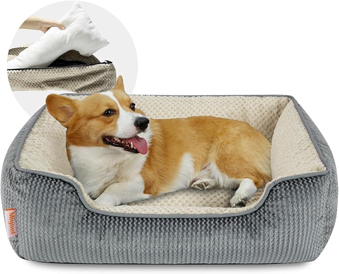 Miguel Removable Washable Dog Bed for Medium Dog Easy Clean 30 Inch