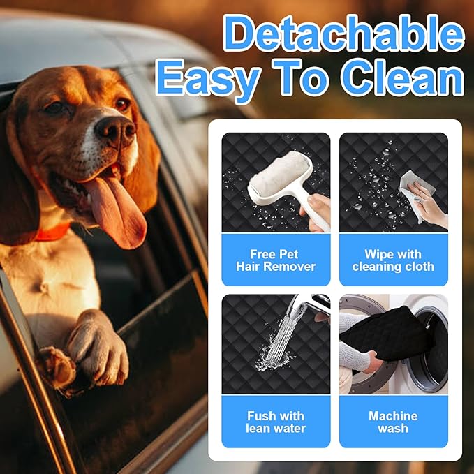 Wn's Day Dog Car Seat Cover for Back Seat