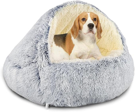 Hooded with Supports Dog Bed 22 lbs/10kg,
