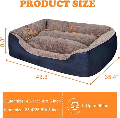 PUPPBUDD Dog Beds for Extra Large Dogs