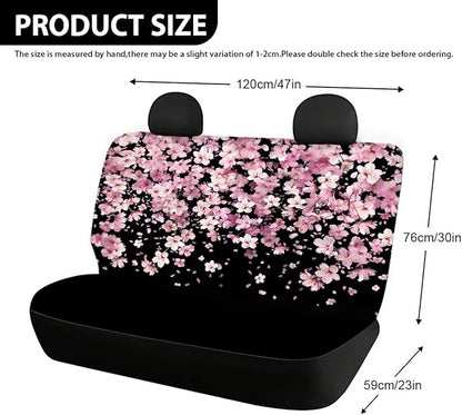 AFPANQZ Cherry Blossom Cloth Back Seat Cover Non-Slip