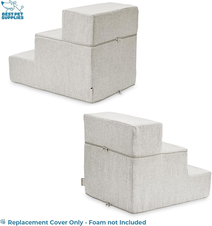 Best Pet Supplies Portable Foldable Foam Pet Stairs/Steps for Couch 3-Step (H: 16.5")