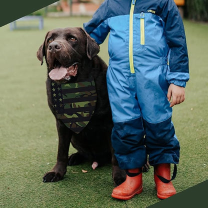 Camouflage Dog Bandana Washable Pets Scarf Triangle Adjustable Handkerchief