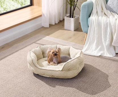 Arlee Cozy Oval Round Cuddler Pet Dog Bed