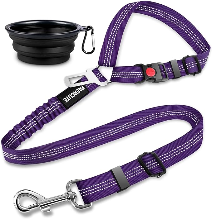 2 Piece Set Dog Seat Belt Retractable Dog