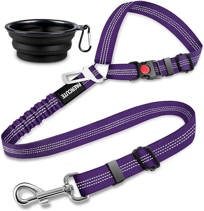 2 Piece Set Dog Seat Belt Retractable Dog