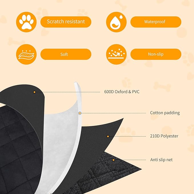 Toozey SUV Cargo Liner for Dogs XL