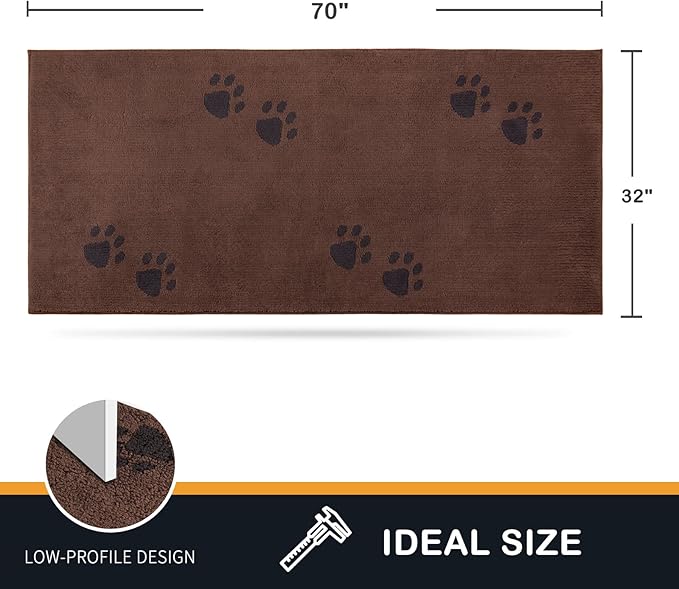 PURRUGS Dirt Trapper Door Mat 32" x 70"