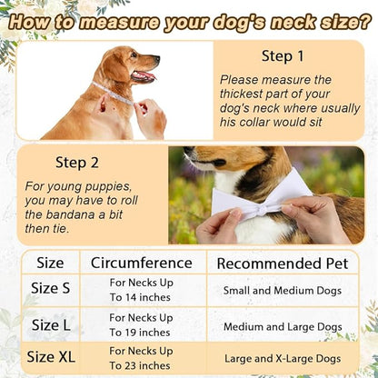 SZEE Wedding Dog Bandanas, My Humans are Getting Married Dog Bandanas for Dogs, Dog Engagement Wedding Party, Pet Wedding Photo Prop Bandana for Engagement, Gifts for Couples (White & Black, Large)