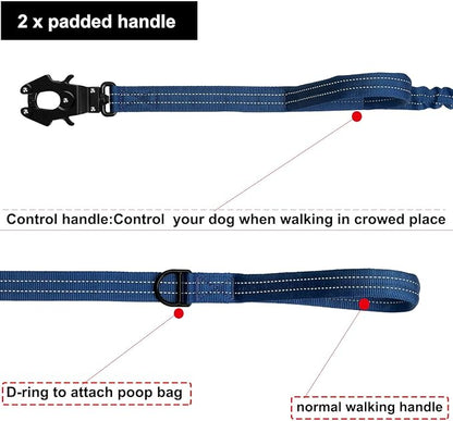 ICEFANG Tactical Dog Leash K9 Training 2 Control 6 FT)