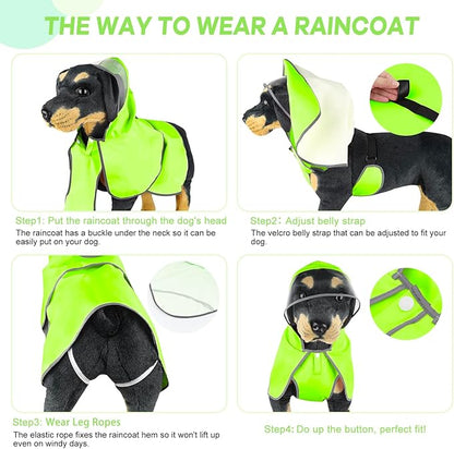 Reflective Dog Raincoat