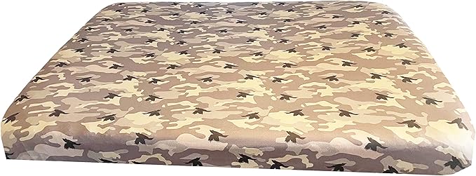 Furever Camo PetBed Slipcover-Stretch Soft Petbed Cover-Universal-Easy to Remove (Zipper Free)-Camo/Large