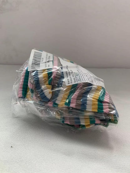 Small Medium Dog Clothes Rainbow Striped Dog Shirts Stretchable Long Sleeve Cat T-Shirt Pet Outfits for Chihuahua Yorkie Teddy (Green Edge