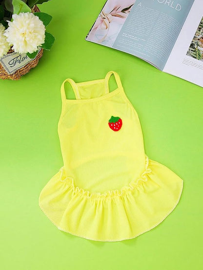 QWINEE Cat Dog Dress Cat Puppy Skirt Pet