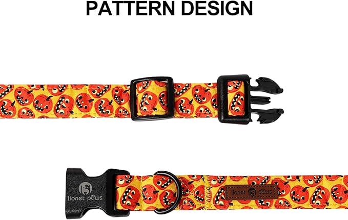 Lionet Paws Yellow Dogs Collar Halloween 8-12 inches