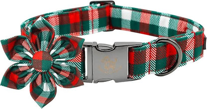 Elegant little tail Dog Collar with Flower