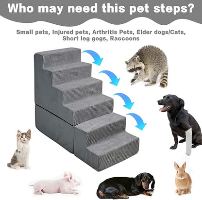 Dog Stairs 30 inches High 28-34 inches 33D Foam 30 inches,