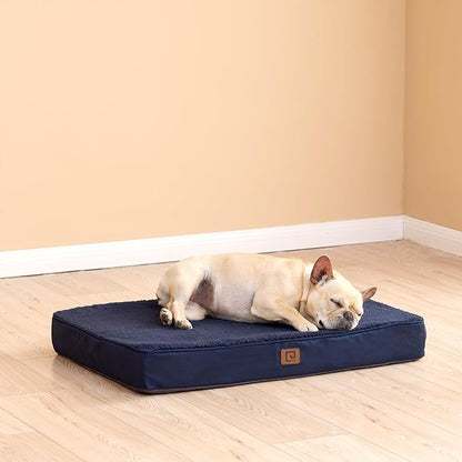 EHEYCIGA Orthopedic Dog Beds for Large Dogs with Removable Washable Cover for Crate 35x23