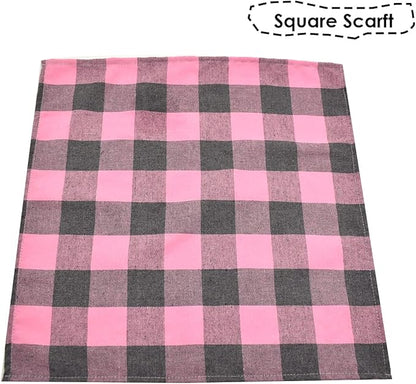 Bubblepup Plaid Dog Bandana 1PC Square