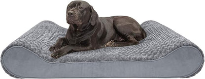 Furhaven Memory Foam Dog Bed for Extra Large Dogs w/ Removable Washable Cover 180 lbs