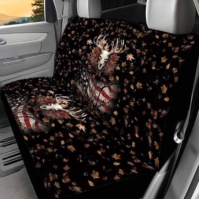 AFPANQZ Deer Skull Car Rear Bench Protective Car