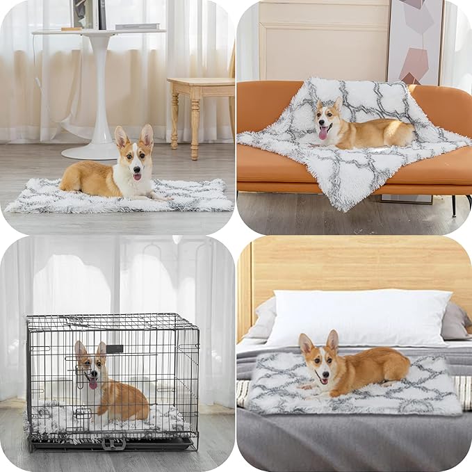 PJYuCien Fluffy Fleece Calming Pet Throw Blanket 24 * 32", Machine