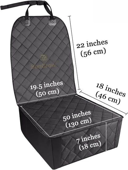 SunGrow Dog Car Seat Cover for Front Seat