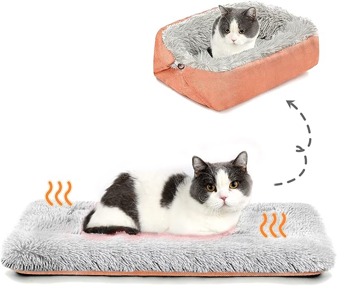 Heated Cat Bed Self Warming 24x20inch