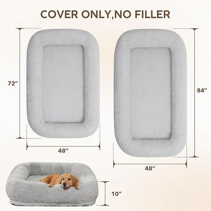 Human Dog Bed Cover (No Filler 80"x48"x10", 290