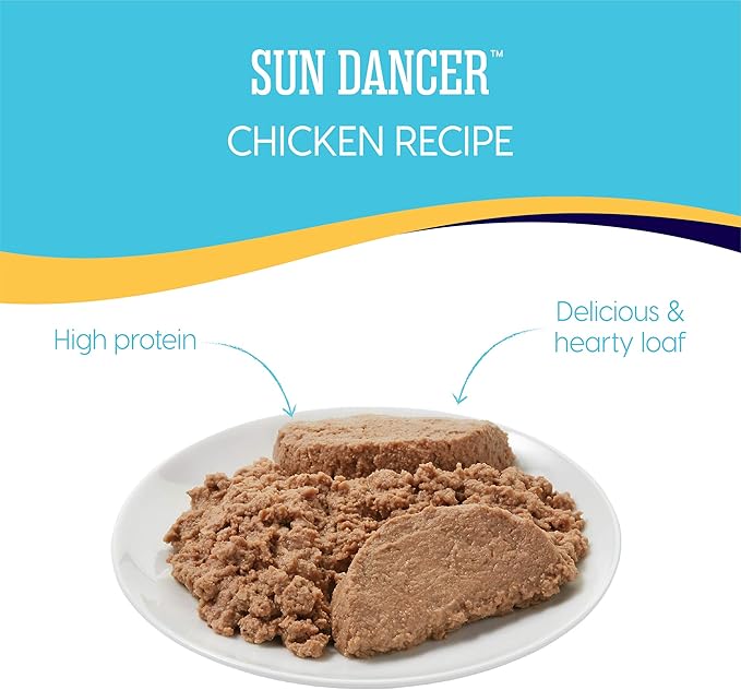 Solid Gold Canned Dog Food for Adult & Senior Dogs - Grain Free Wet Dog Food with Real Chicken - Sun Dancer High Calorie Wet Dog Food for Healthy Digestion and Immune Support…