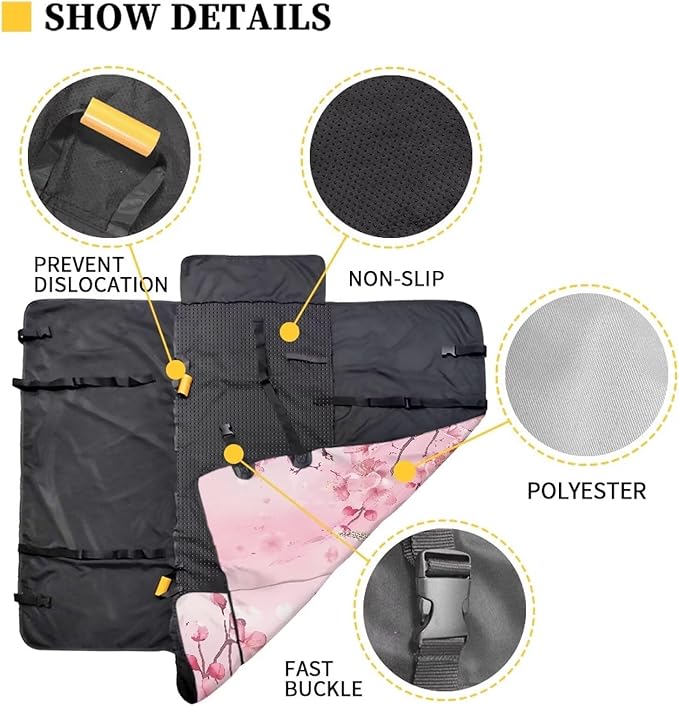 AFPANQZ Cherry Blossom Seaturtle Dog Cat Seat Cover