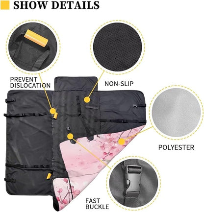 AFPANQZ Cherry Blossom Seaturtle Dog Cat Seat Cover