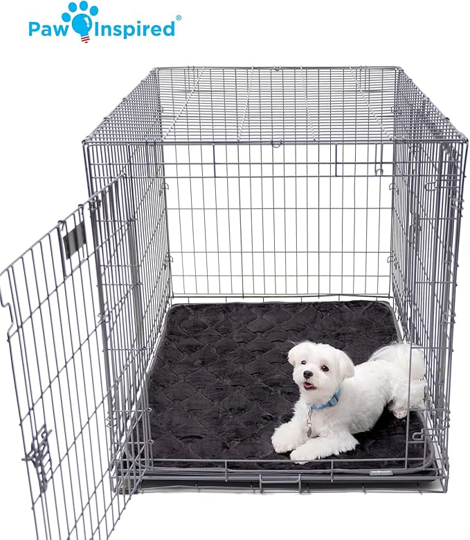 Paw Inspired Washable Padded Crate Mats for Dogs 41” x 28” Pad, 42-inch Kennels