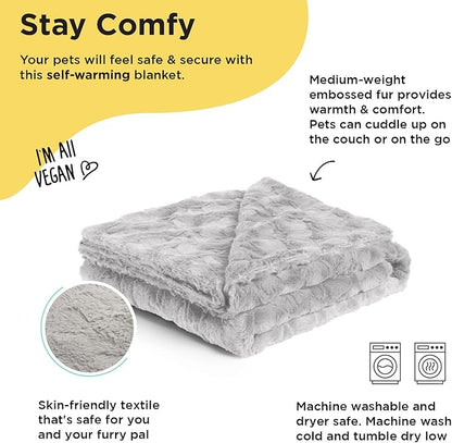 Best Friends by Sheri Calming Cat and Dog 60 lbs 40"x50" Gray