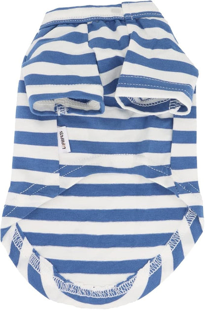 LOPHIPETS 100% Breathable Cotton Striped Dog Tee Shirt