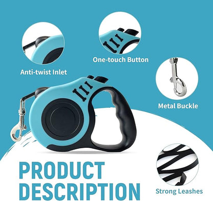 Retractable Dog Leash Automatic Telescopic Tractor Dog Tape 10/16 FT