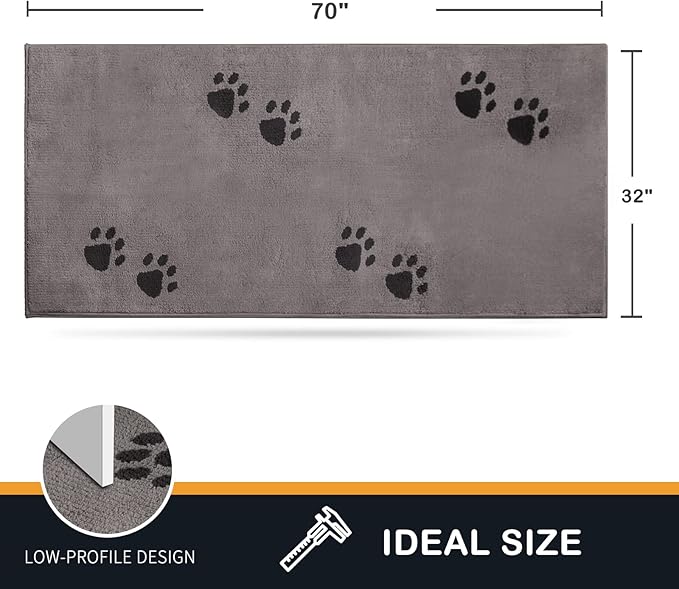 PURRUGS Dirt Trapper Door Mat 32" x 70"