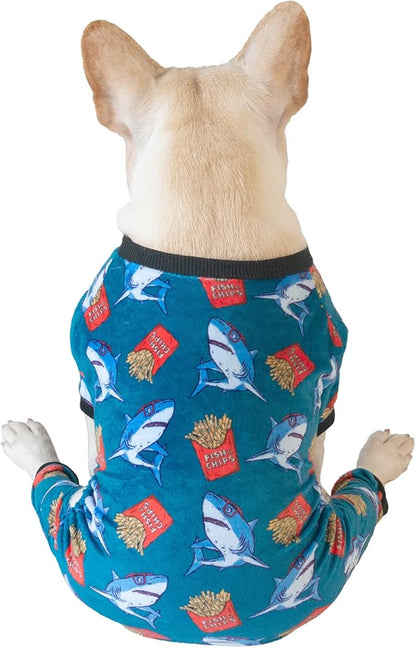 CuteBone Soft Puppy Pajamas Cute Dog Pjs Jumpsuit Pet Clothes Apparel P152M