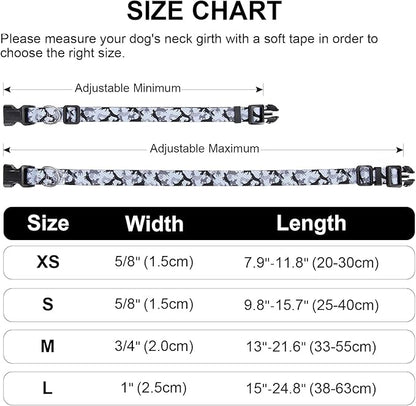 Adjustable Dog Collar with Patterns