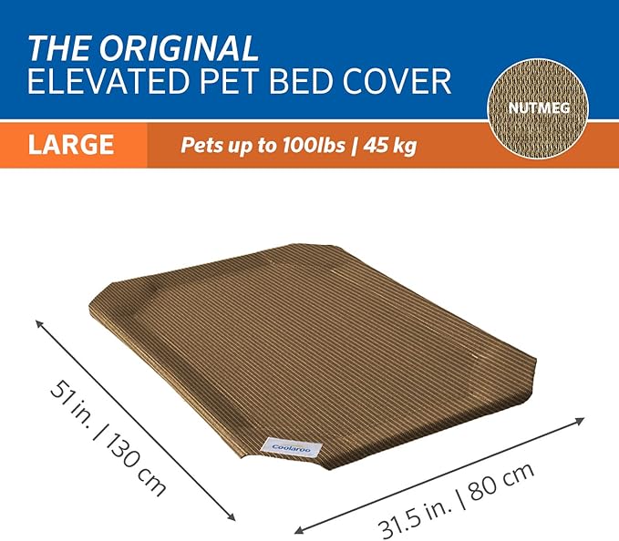 Original Pet Bed Replacement Cover - Nutmeg - Large (43.5" x 31.5")