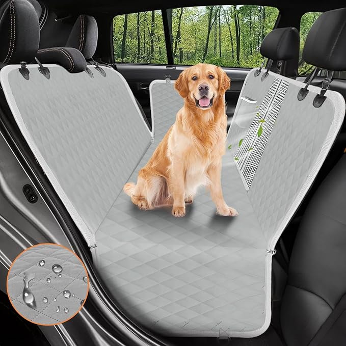 Dog Car Seat Cover 600D Heavy 100% Waterproof