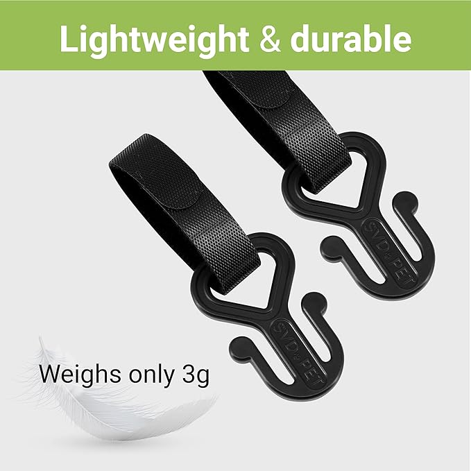 SVD.PET 2-Pack Retractable Waste Bag Dispensers with 60 Large Waste Bags and 2 Waste Bag Holders