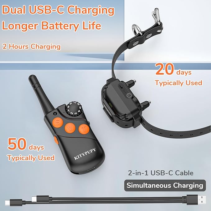 Professional Dog Training Collar Without Delay- K9 Dog Shock Collar 4 Training 1500FT Range