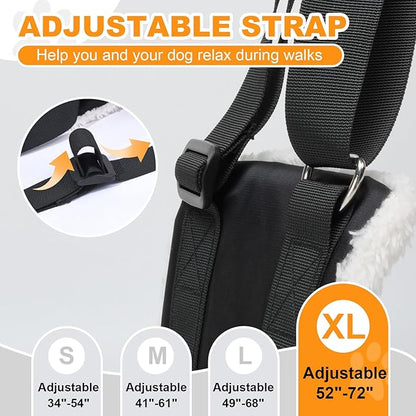 4-150 lbs Dog Lift Harness Adjustable Dog Sling for Large Dogs Lift Support Rehab Harness for Weak Rear Legs, Soft Hind Leg Support Helps Senior, Injured, Disabled and After ACL Surgery Dogs, X-Large