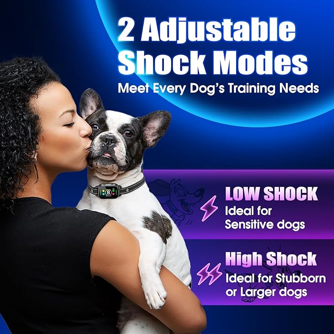 NHUJK Bark Collar- Smart Dog Bark Collar for Small Medium Large Dogs 8 Adjustable