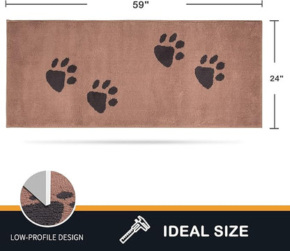 PURRUGS Dirt Trapper Door Mat 24" x 59"